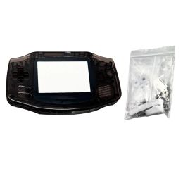 Original Size IPS Housing Shell Sets For GameBoy Advance GBA With Glass Screen Lens Stickers Buttons Conductive Rubber Screws