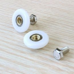 4/8PCS 19mm Single Door Rollers Shower Room Pulley Bathroom Sliding Glass Door Wheels Bearing Roller Wheel