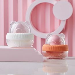 Jewellery Box Transparent Display Puffs Drying Box Storage Box Makeup Blender Puff Holder Powder Puff Container Stand