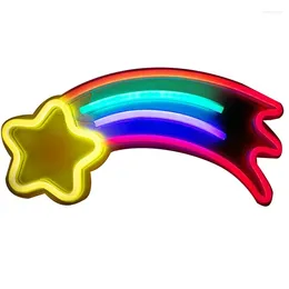 Table Lamps Promotion! Neon Sign LED Light Meteor-Shaped Acrylic Lights For Wedding/Birthday&Children's Room Wall Decor