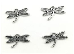 100pcs Lot Dragonfly Alloy Charms Pendants Retro Jewellery Making DIY Keychain Ancient Silver Pendant For Bracelet Earrings 14x18m9781324