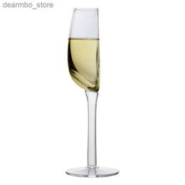 Wine Glasses Crystal lass Cups 140ml Creative Half Red Wine Cups Multi-use Vintae Tall Wine lassware Lon Stemmed Wine Champane lasses L49