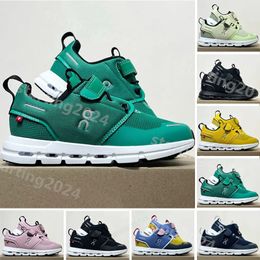 2024 On Cloud Kids Shoes Sports Outdoor Athletic UNC Black children White Boys Girls Casual Fashion Sneakers Kid Walking Toddler Sneakers Size 26-37 T412