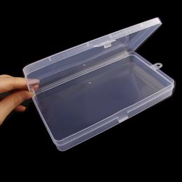 Simple Square Transparent Card Storage Box Practical Packaging Case Convenient Banknote Holder Rectangular Plastic Sample Box