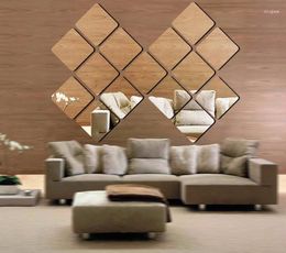 Wall Stickers Corner Square Home Background Bathroom Decoration Mirror Paste Wholesale