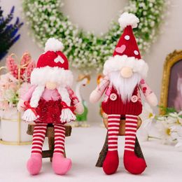 Party Decoration Table Centrepiece Valentine's Day Gnome Doll Plush Ornament Couple Style Stuffer Dwarf Wedding Romantic Gift