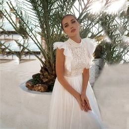 Classic Wedding Dresses For Women A-Line Tulle Bridal Gowns Lace Appliques Elegant Robes For Formal Party Vestidos De Novia 2024