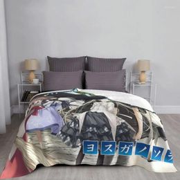 Blankets Yosuga No Sora Cartoon Anime Blanket Velvet Spring/Autumn Breathable Super Warm Throw For Sofa Travel Bedspread