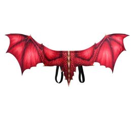 Halloween Mardi Gras Party Props Men Women Cosplay Dragon Wings Costumes in 6 Colours DS180049766213