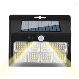 Wall Lamp Solar Powered Outdoor Lights Motion Sense Light LED Sensor With 3 Modes Security