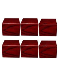 Watch Boxes Cases 6 Pack Wood Box Luxury Wristwatch Collection Premium Wooden Wine Red Colour Home Travel Showcase5680411