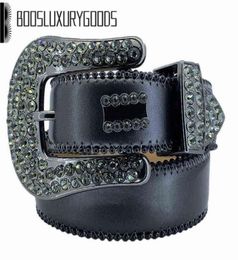 2022 Designer BeltSimon Belts for Men Women Shiny diamond belt black cintura uomo boosluxurygoods78713381421252