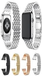 Smart Straps Seven Bead Dragon Patterned Bracelet Chain Link Band fit iWatch 8 7 6 5 4 SE Strap for Watch Series 38/40/41mm 42/44/45mm Watchband8799529