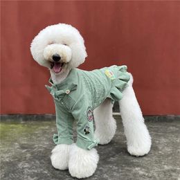 Pets Supplies Fashion Giant Dogs Clothes Autumn Winter Apparel Dress Poodle 240412