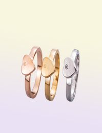 Designer Rings Woman Man LINK TO LOVE Heart Ring Enamel Brand Women Circlet Fashion Jewellery Blind For Loves Rings90706027372334