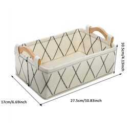 Closet Organiser With Handle Cloth Foldable Storage Baskets Box Containers For Kids Toys Baby Clothes Clothing Organisers