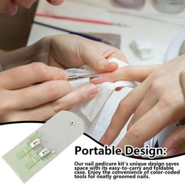 Pedicure Kit Professional Nail Scissors Kit 4Pcs Nail Care Tools Grooming Kits With Folding Bag Nail Care Manicure Tools For