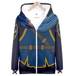 Fire Emblem LUCINA Cosplay Hoodie Zip Up Hooded Hoodie Pullover Sweatshirt4138514