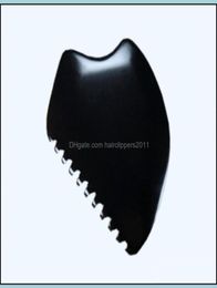 Mas Stones Rocks Health Beauty Big Gua Sha Facial Body Tools Guasha Scra Bian Scraper Tool Black Quqxs6892674