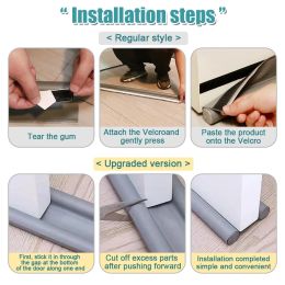 Windproof Seal Strip Draught Excluder Stopper Door Bottom Guard Double Acoustic Foam Sealing Strip Dustproof Soundproof Strips