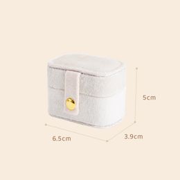 Velvet Ring Box Portable Small Jewelry Organizer Display Travel Mini Gift Case Boxes Earring Necklace Ring Holder Packaging Box