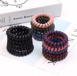 Women Girls Frosted Coil Hair Ties Large Hairbands Elastic Hair Rope Rubber Ring Ponytail Holder For Women Girls Thick Hair Access3776323