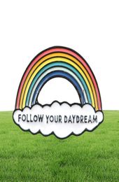 Pins Brooches Jewellery Cartoon Rainbow And Clouds Enamel For Women Men Kid Collection Fashion Metal Lapel Badge Brooch Pins Gifts 2963380