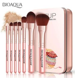 Bioaqua 7pcsset Pro Women Facial Makeup Brushes Set Face Cosmetic Beauty Eye Shadow Foundation Blush Brush Make Up Brush Tool2479443