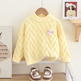 Girls Sweaters Autumn Winter Children Knitted Sweatshirts Tops For Baby 1 To 6 Years Woolen Clothes Kid Pullover Sweater Toddler