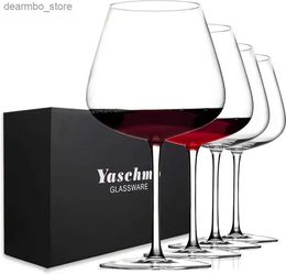 Wine Glasses Super Lare 30OZ Wine lasses-Hand Blown Crystal iant Wine lasses Bi Burundy lasses Oversized Red White Wine Luxury L49