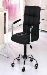 New Modern Office Executive Chair PU Leather Computer Desk Task Hydraulic Black3243068