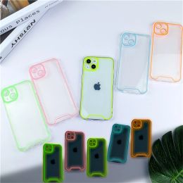 Luxury Night Light Luminous Clear Silicone Soft Phone Case for iPhone 11 12 13 14 Pro Max 14Plus X XR XS Max Transparent Covers