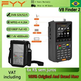 Finder GTMEDIA V8 Finder 2 Grey Satellite Signal Finder DVBS/S2/S2X Digital 1080P HD H.264 VS ST5150 V8 FINDER PRO WS6933 WS6980