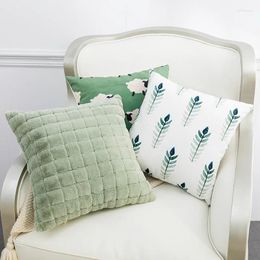 Pillow Home Decor Throw Covers Line Polyester Linen Cover 45x45 Color Geometry Living Room Decoration Sofa Velvet E0334