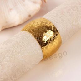 Whole Gold Silver Napkin Holder Drum Shaped Metal Napkin Buckle Napkin Rings el Wedding Party Table Decorations Supplies DB3813327