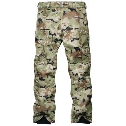 Pants Men Winter Skiing Snowboarding Pants Camouflage Highwaist Outdoor Sports Wear Male Windproof Waterproof Warm Thick Trouser