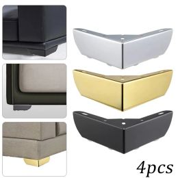 4pcs Heavy Load Bearing Furniture Legs Metal Cabinet Feet Chrome-Plated Triangle Sofa TV Cabinet Legs DIY Support Frame