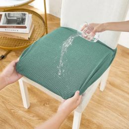 Waterproof Jacquard Chair Cover SpandexStretch Stool Case Dining Room Kitchen Chairs Cover Pad 2023 for Home Hotel