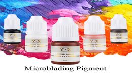 Professional Microblading Pigment Tattoo ink for Permanent Makeup EyebrowLipEyeliner Cosmetic Organic Micro Pigment Colour tattoo6111029