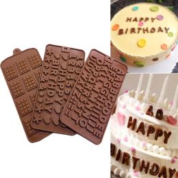 Baking Moulds Waffle Number Letter Silicone Chocolate Mold Cake Fondant Decorating Tools DIY