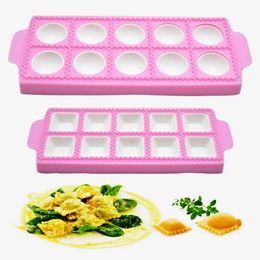 Kitchen tools 10 with tortellini Moulds Ravioli Aluminium shape dumplings dumplings kitchen DIY tools for making pastry dumplings