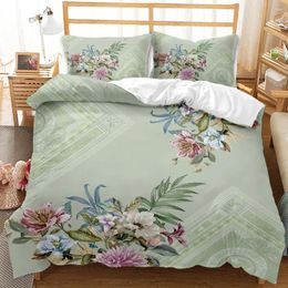 Bedding Sets Set 3D Duvet Cover Pillowcase Flower Bedclothes Comforter Single Twin King Bed Home Textile