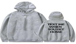 Lonely Ghost TEXT ME WHEN YOU GET HOME TV series Merch Hoodies New Sweatshirt MenWomen Winter Cosplay Long Sleeves4266382