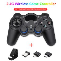 Gamepads 2.4GHz Wireless Gamepad Game Controller Joystick For Android TV Box With USB Receiver For PS3/SmartPhone Tablet PC Smart TV Box