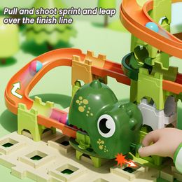 Dinosaur Building Blocks Kids Race Track Educational Learning Toy Big Blocks Building Toys Montessori Toys For Kids Gifts