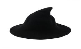 Witch Hat Diversified Along The Sheep Wool Cap Knitting Fisherman Hat Female Fashion Witch Pointed Basin Bucket for Halloween2064761