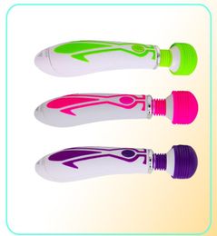 Super Big AV Vibrator 60 Speed Magic Wand Massager With Hitachi Head AV Vibrator Magic Wand HandHeld Massager Different Color Clit3302531