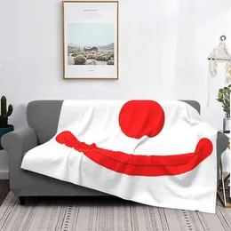 Blankets Clown Face Air Conditioning Blanket Travel Portable Red Nose