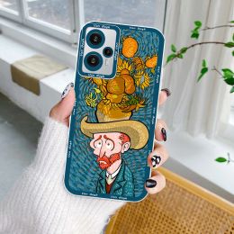 Van Gogh High Art Cool Phone Case For Poco M3 M4 X3 X4 NFC X5 F3 Redmi Note 9 10 11 Pro 12 Angel Eyes Transparent Cover