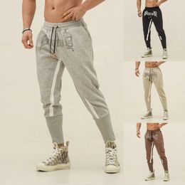 Men's Pants Sweatpants Men Baggy Jogging Fashion Drawstring Elastic Waist Sports Streetwear Male Casual Trousers Pantalones